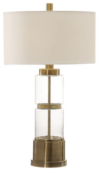 Uttermost Vaiga Glass Column Lamp