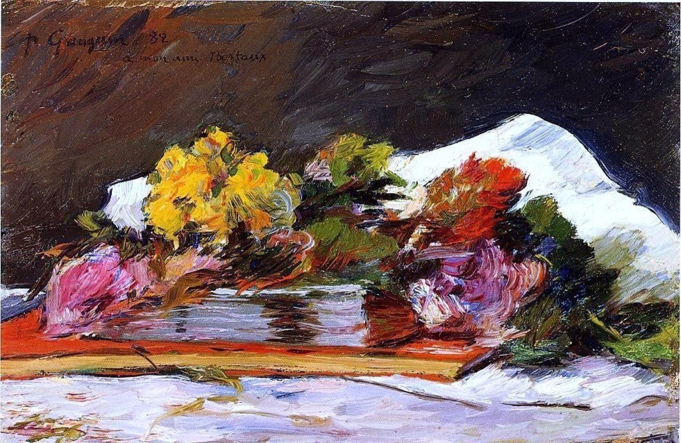 Paul Gauguin Bouquet of Flowers, 18"x27" Wall Decal