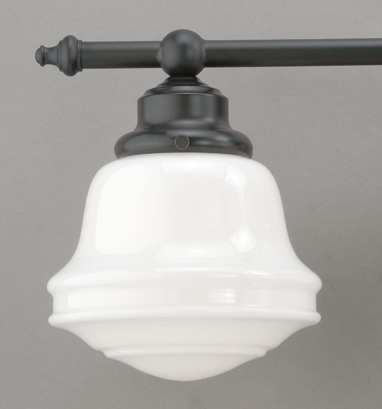 Huntley 2L Vanity Milk Glass Oil Rubbed Bronze