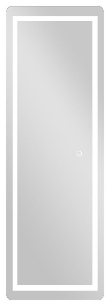 LED Strip Rounded Rectangle Wall Mirror