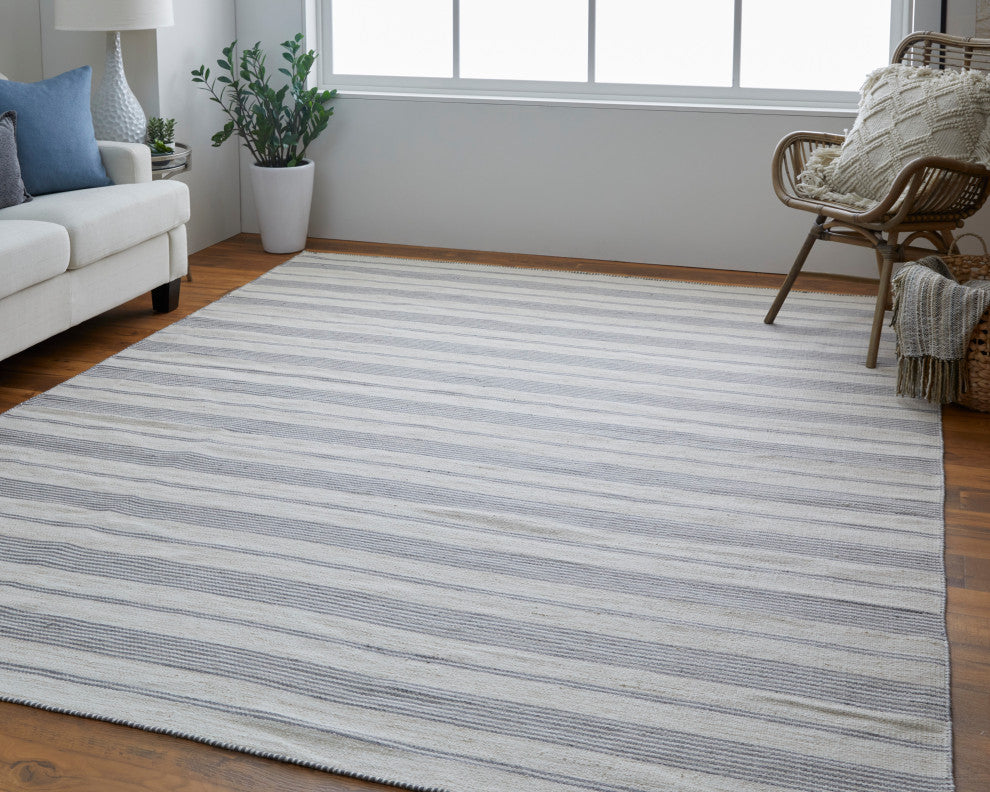 Weave & Wander Granberg Eco-Friendly PET Rug, Gray, 5' X 8'