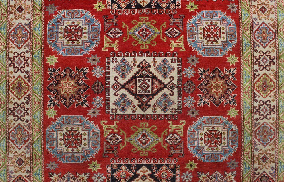 Kazak Ghoncheh Red Rug