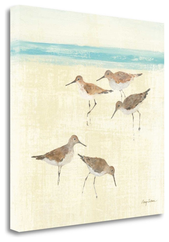 "Sandpipers Square II" By Avery Tillmon, Giclee Print on Gallery Wrap Canvas