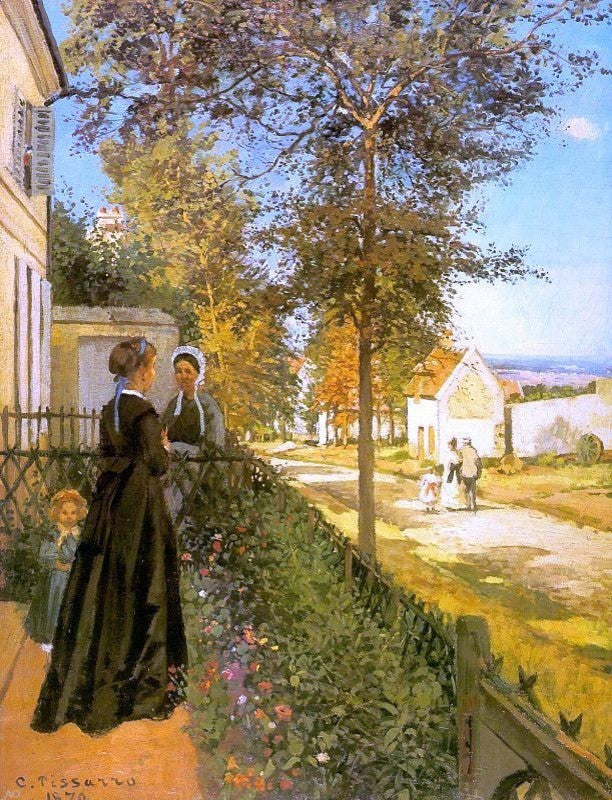 Camille Pissarro Louveciennes: The Road to Versailles Wall Decal