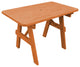 Pressure Treated Pine Traditional Picnic Table, Cedar Stain, 5 Foot, With Umbrella Hole