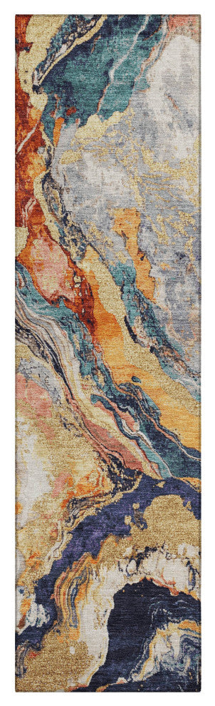 Machine Washable Indoor/Outdoor Chantille ACN1908 Linen 2'3" x 7'6" Runner Rug