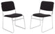 Set of 2 Dining Chair, Versatile Design With Contoured Seat & Back, Ebony Black