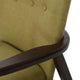 GDF Studio Suffolk French Style Fabric Arm Chairs, Wasabi, Set of 2