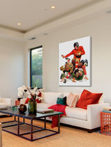 "College Football" Painting Print on Canvas by J.F. Kernan