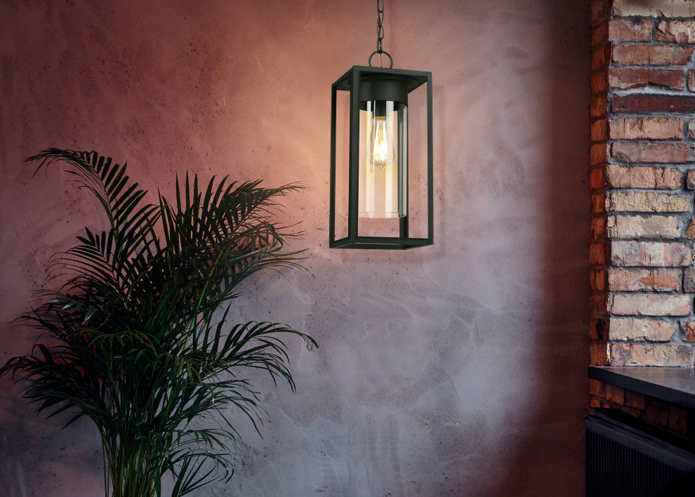 Walker Hill One Light Outdoor Suspension Matte Black - Thumbnail 5