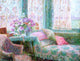 Jenny Montigny Table With Flowers, 21"x28" Wall Decal