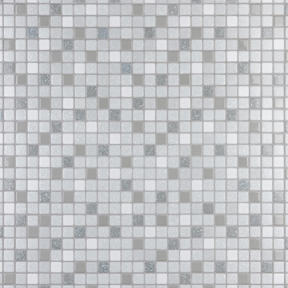 Crystalline Square Grey Porcelain Floor and Wall Tile
