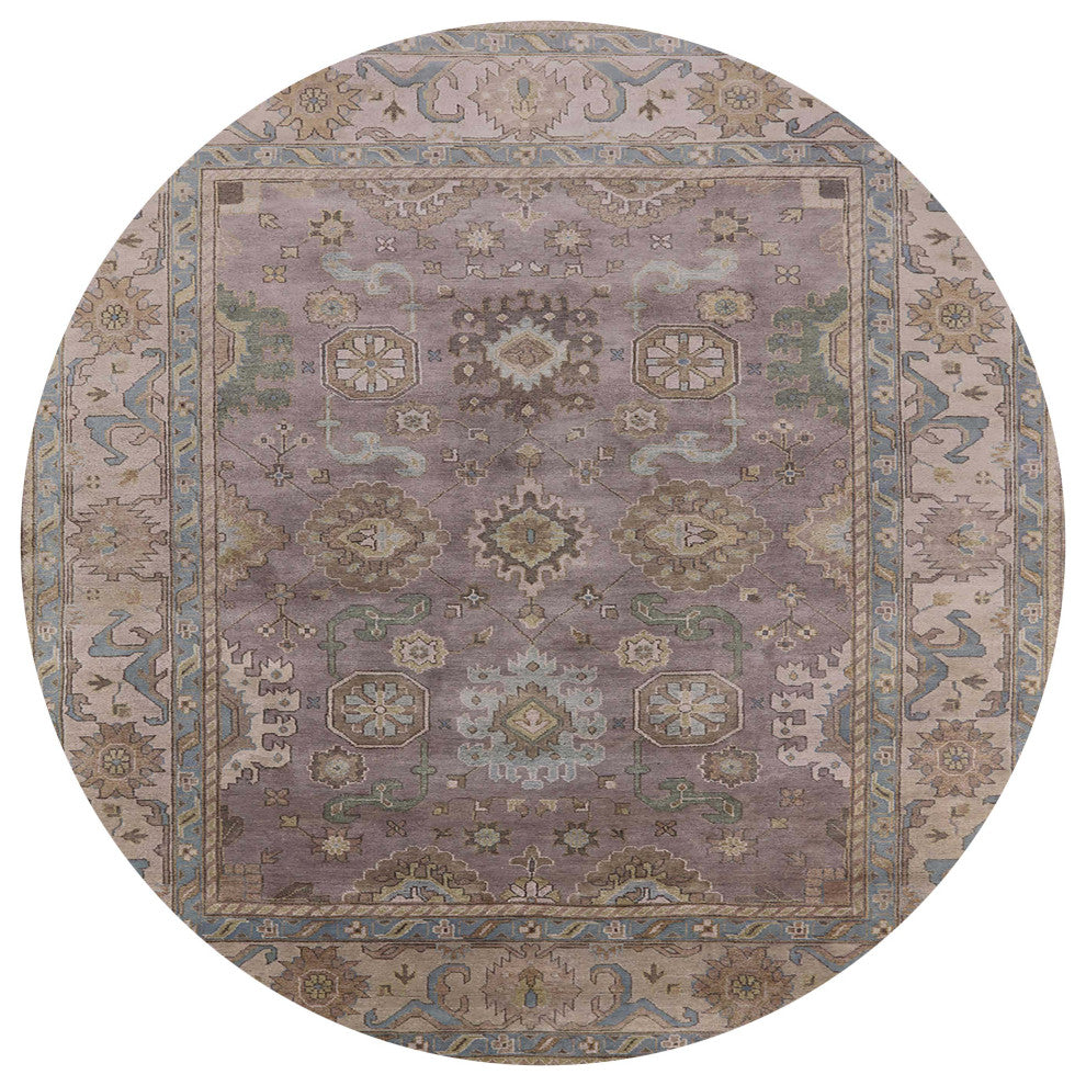 Ahgly Company Indoor Round Mid-Century Modern Area Rugs, 3' Round