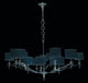Elegant Lighting Segovia Collection Chandelier, Polished Nickel