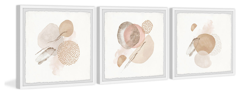 Vanishing Sphere Triptych, 3-Piece Set, 32x32 Panels