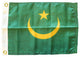 Mauritania, 12"x18" Nylon Flag