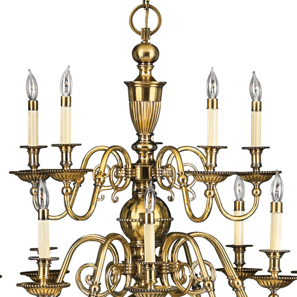 Hinkley Cambridge Double Extra Large Three Tier, Burnished Brass