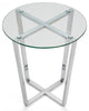 Mango Steam Metro Coffee and End Table, Chrome, End Table
