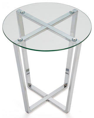 Mango Steam Metro Coffee and End Table, Chrome, End Table