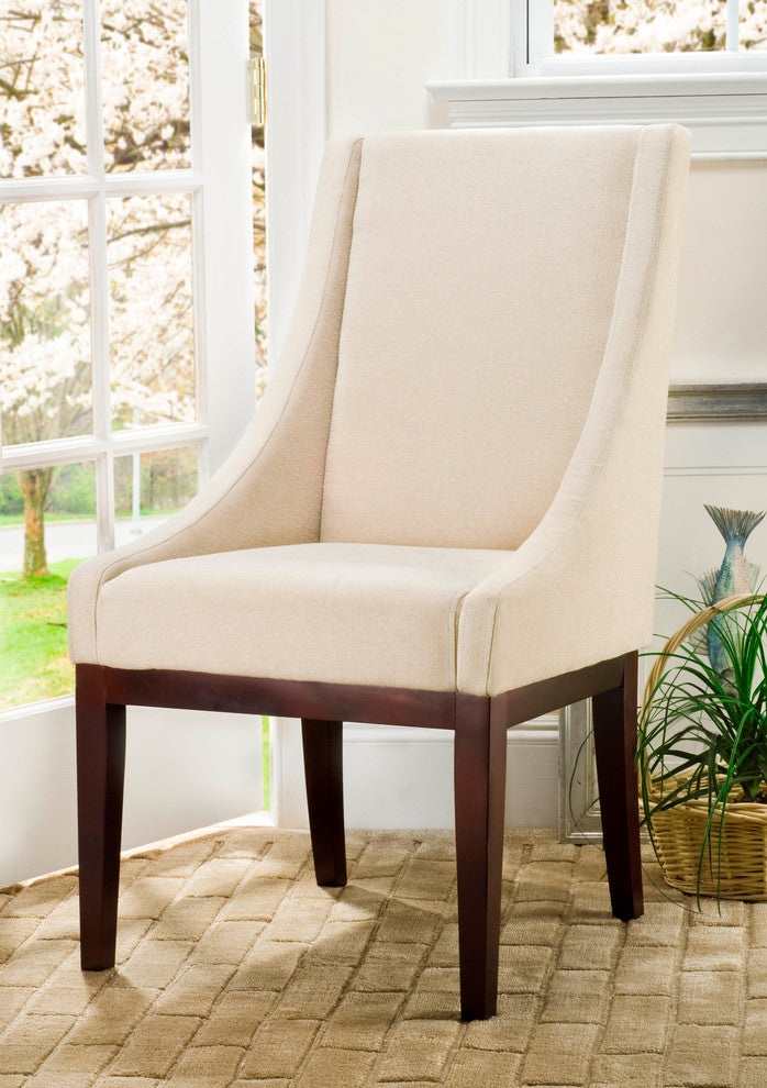 Safavieh Lola Sloping Armchair, Natural Cream