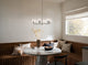 Winslow 26" 6 Light Chandelier With Clear Seeded Glass, Brushed Nickel