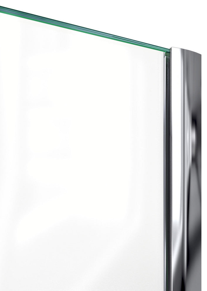 DreamLine Prism 36x74 3/4 Neo-Angle Pivot Shower Enclosure Satin Black, Black