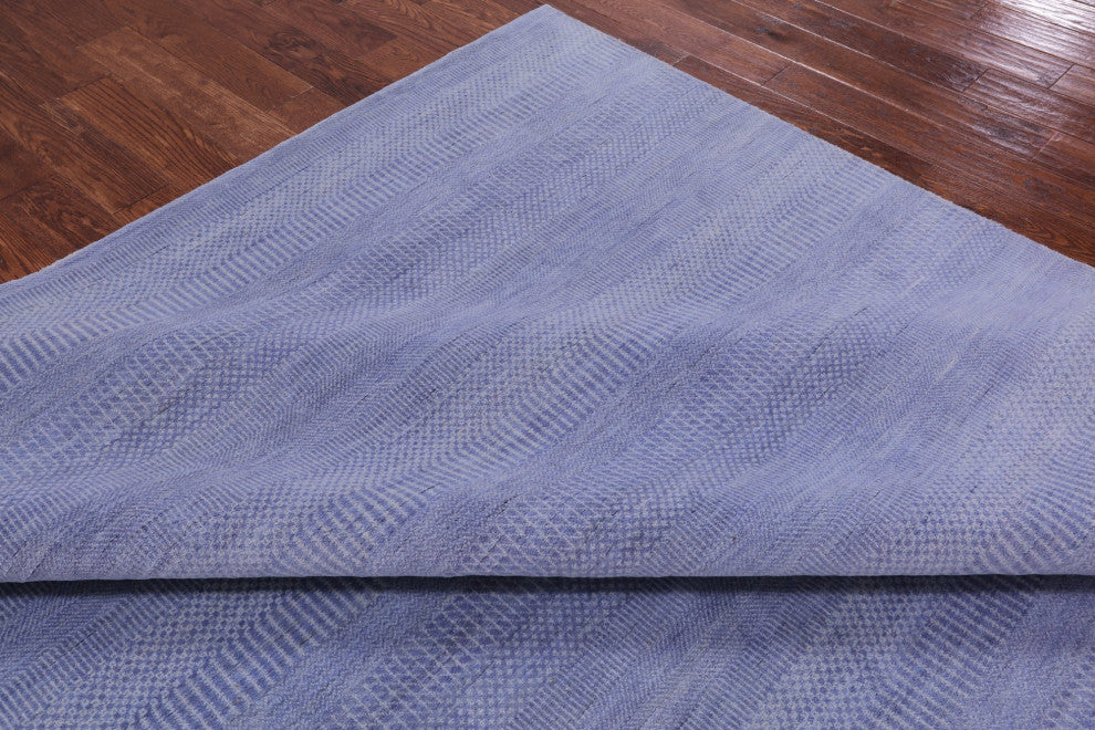 9' 0" X 12' 3" Wool and Silk Savannah Grass Handmade Rug Q12008