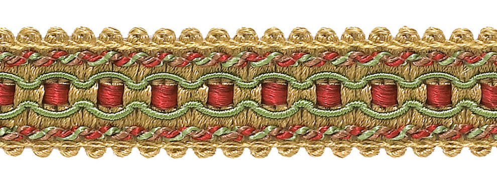 Gimp Braid Trim, Style# 0125IG, Color# 3752 - Holiday Red [5 Yards]