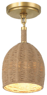 CRYSTORAMA JAC-10502-SG_CEILING Jace 1 Light Soft Gold Semi Flush