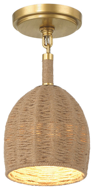 CRYSTORAMA JAC-10502-SG_CEILING Jace 1 Light Soft Gold Semi Flush