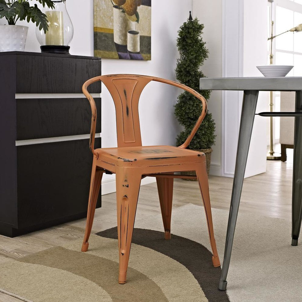 Modern Orange Promenade Dining Chair