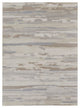 Weave & Wander Kayden Streak/Painterly Rug, Brown/Ivory, Rug, Ivory, 6'-7" X 9'-