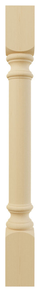 Traditional Cabinet Column (Top Block: 6 1/8", Bottom Block: 7 1/8"), Alder