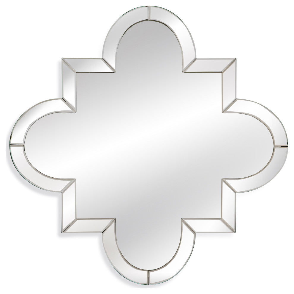 Clear Mirror Quatrefoil 30x30