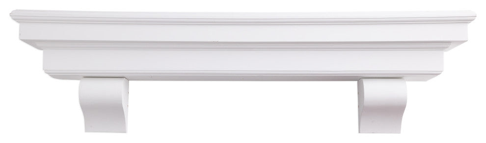 French Corbel Mantel, White, 72"