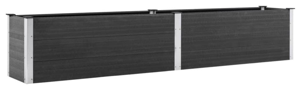 Vidaxl Garden Raised Bed 78.7"x19.7"x21.3" Wpc Gray
