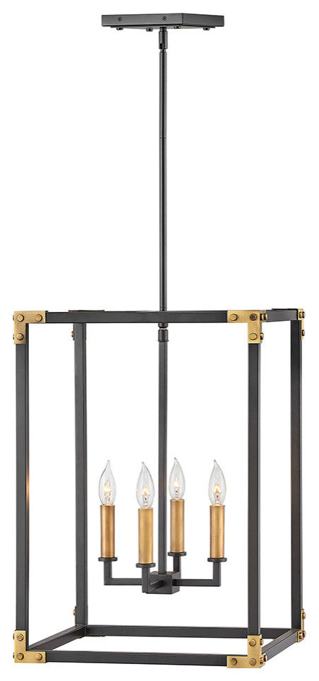 Hinkley Louis Large Open Frame, Satin Black