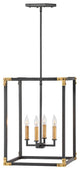Hinkley Louis Large Open Frame, Satin Black