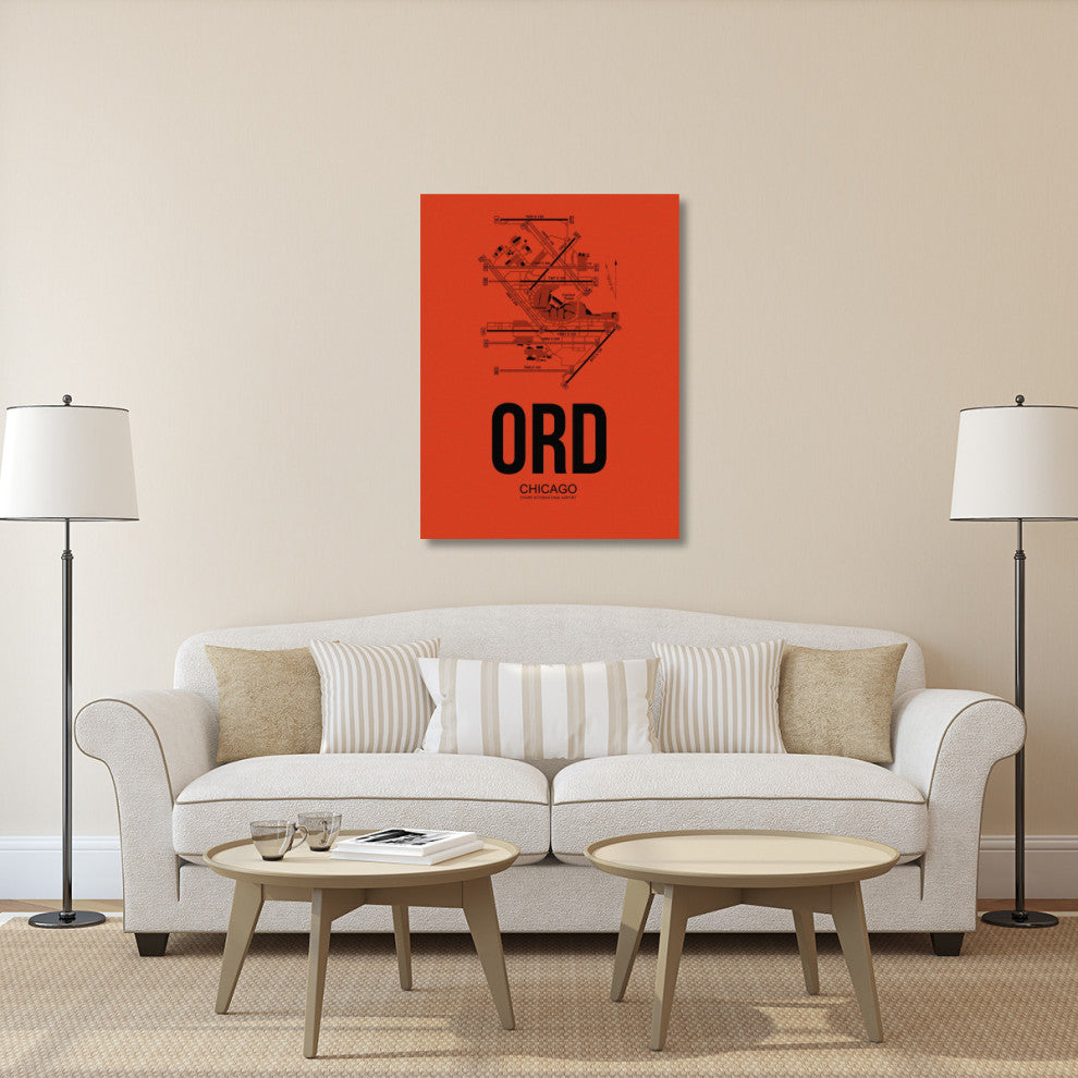 "ORD Chicago Airport Orange" Fine Art Print