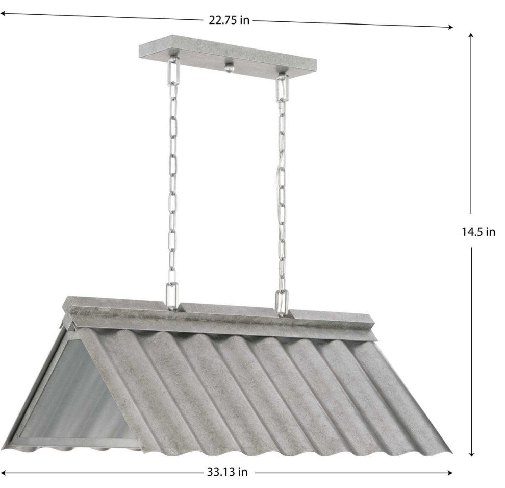 POINT DUMEÂ® Edgecliff Galvanized Finish Outdoor Hanging Pendant