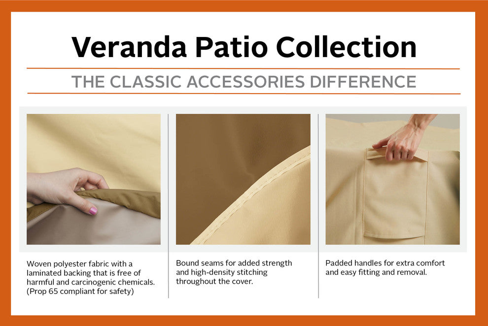 Veranda Outdoor TV Cover-Durable and Water Resistant Outdoor Cover, 60" TVs