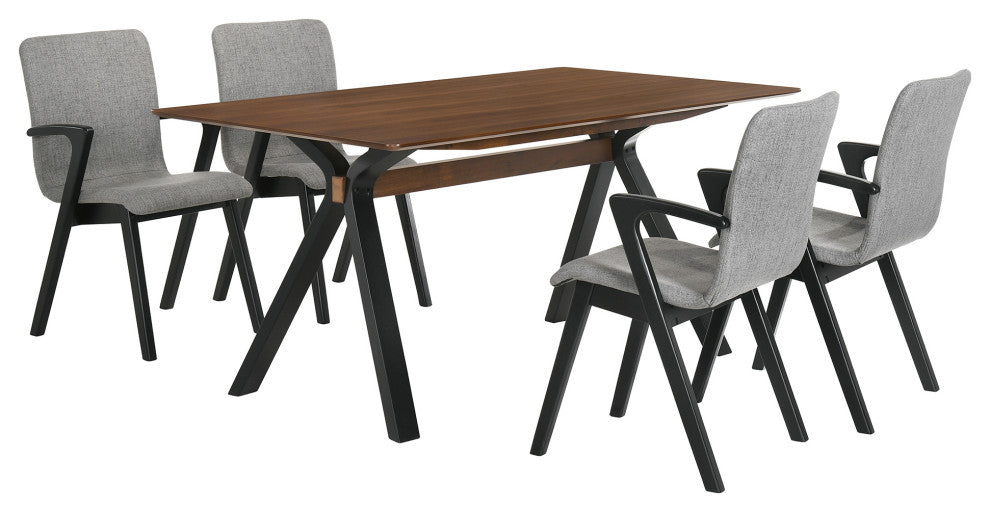 Laredo Varde 5-Piece Black Dining Set