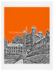 Deny Designs Bird Ave Princeton University Orange Art Print
