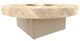 Circular Fire Pit Table, 48 D, Natural Gas, So Cal Special Top, Beige