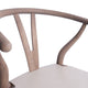 Quince Mid Century Boho Ash Wood Dining Chairs, Set of 2, Tan + Antique