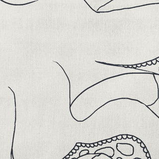 18x18" Gus Nautical Decorative Indoor Pillow, White