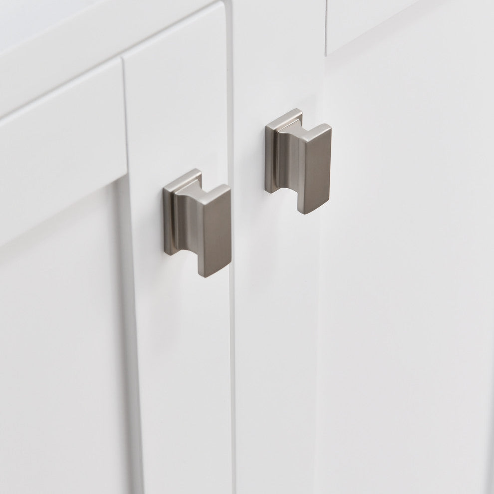 Bathroom Vanity Set, Base:White, 60", Without Mirror