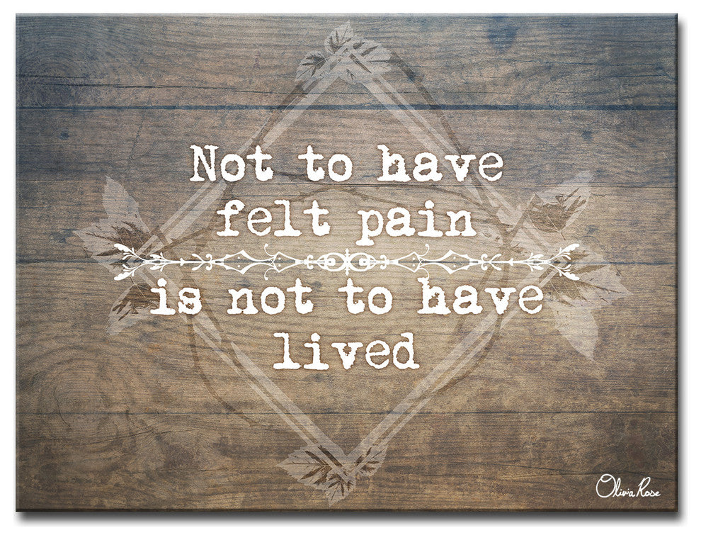 Ready2HangArt Wrapped Canvas Inspirational Wall Art, Live, 16"x20"