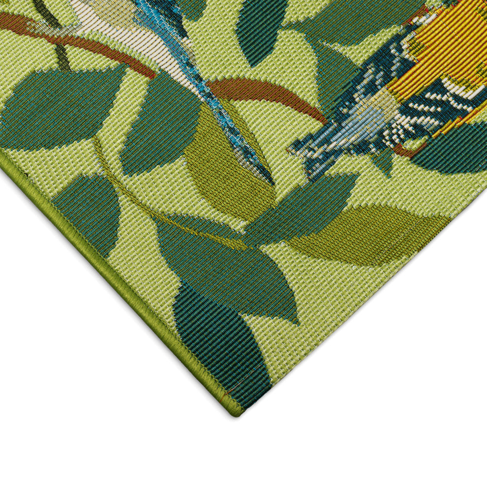 Esencia Birds Of A Feather Indoor/Outdoor Mat Green 1'11"x4'11"