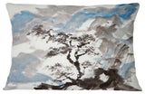 Chinese Pine Tree Trees Throw Pillow, 12"x20"